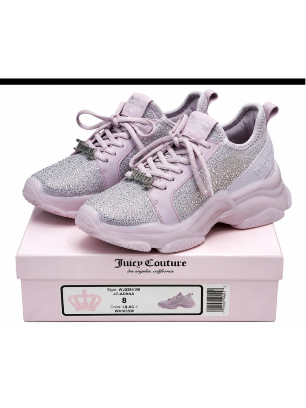 Wome

Juicy Couture Adana Rhinestone Sneakers Lilac Size 8